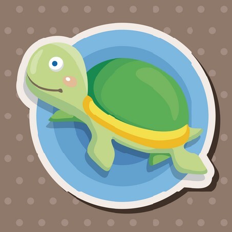sea animal turtle cartoon